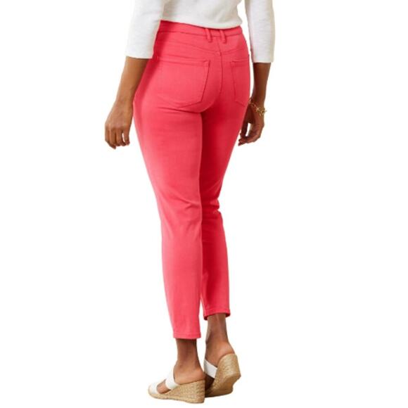 Tommy Bahama Women's Paradise Pink Boracay Beach Ankle Jeans Size 6 X 29 - Picture 2 of 9